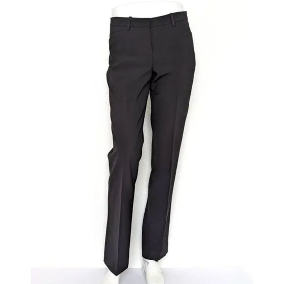 Theory Testra 2b Stretch Wool Dress Pants Black Size 2 NWOT - Picture 1 of 7